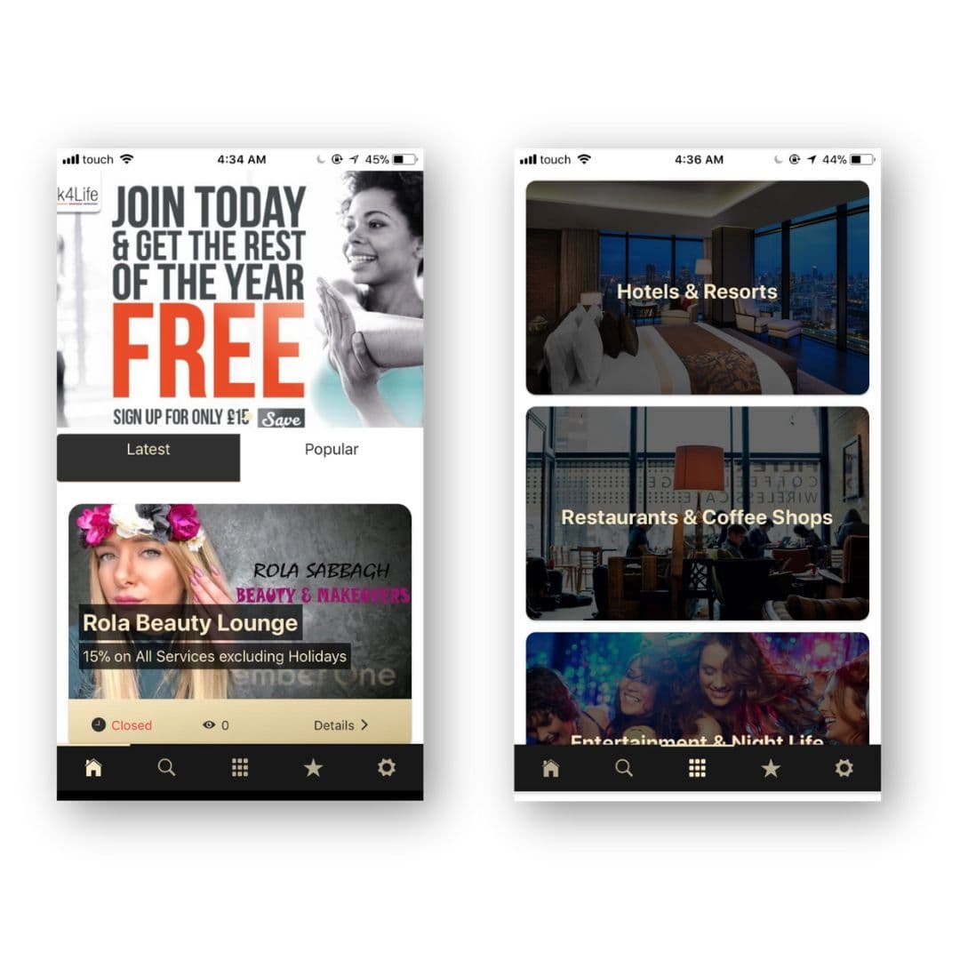 Member One mobile experience