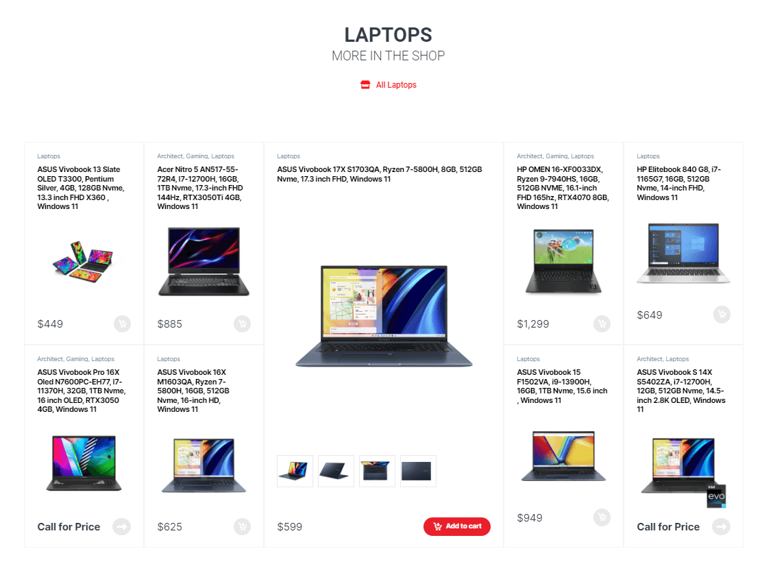 Technomediatrade laptop catalogue