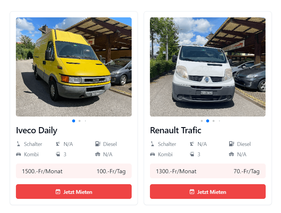 Automenziken cars screen