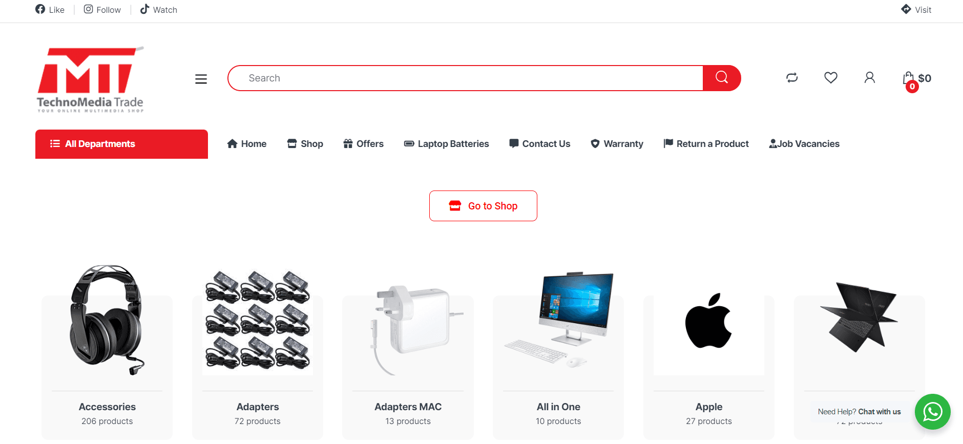 Technomediatrade Online Store project image