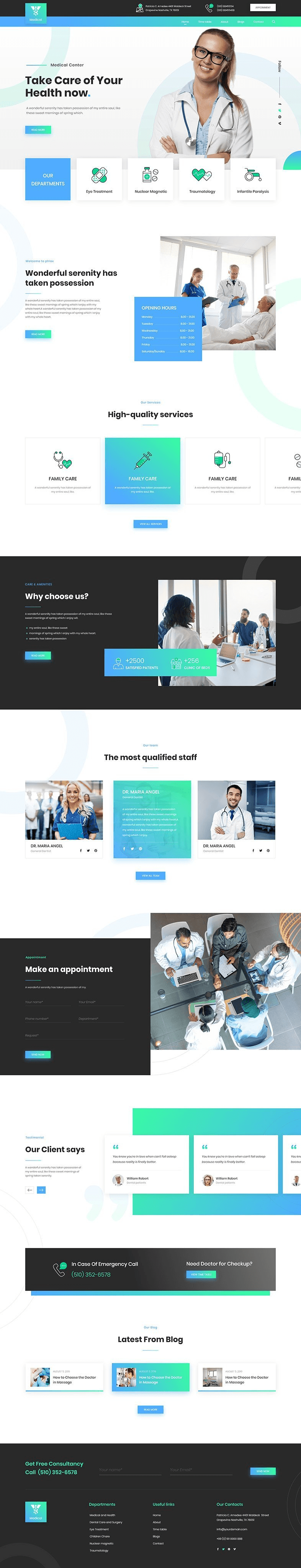 Medical Center website preview